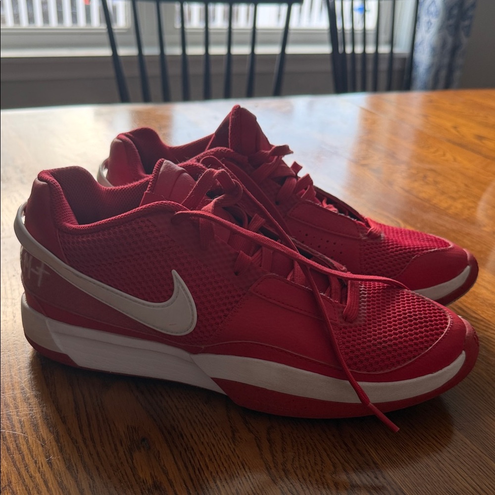 Nike Red and White Athletic Shoes